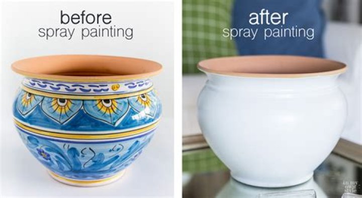 Can you spray paint ceramic pots?