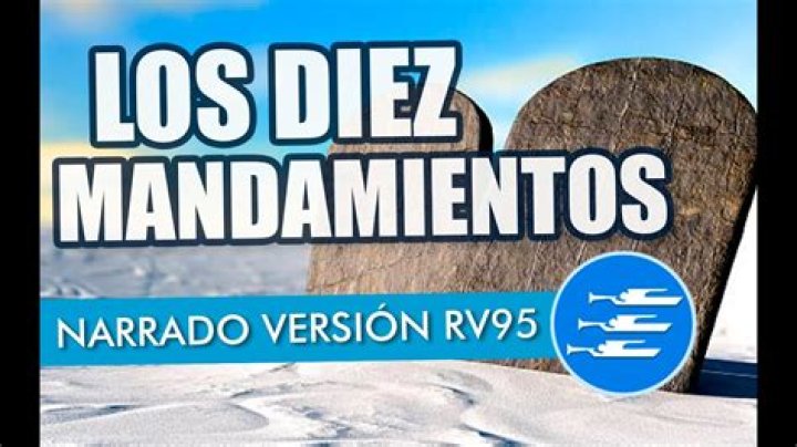 ¿Cuáles son los 10 mandamientos de la Biblia Reina Valera 1960?
