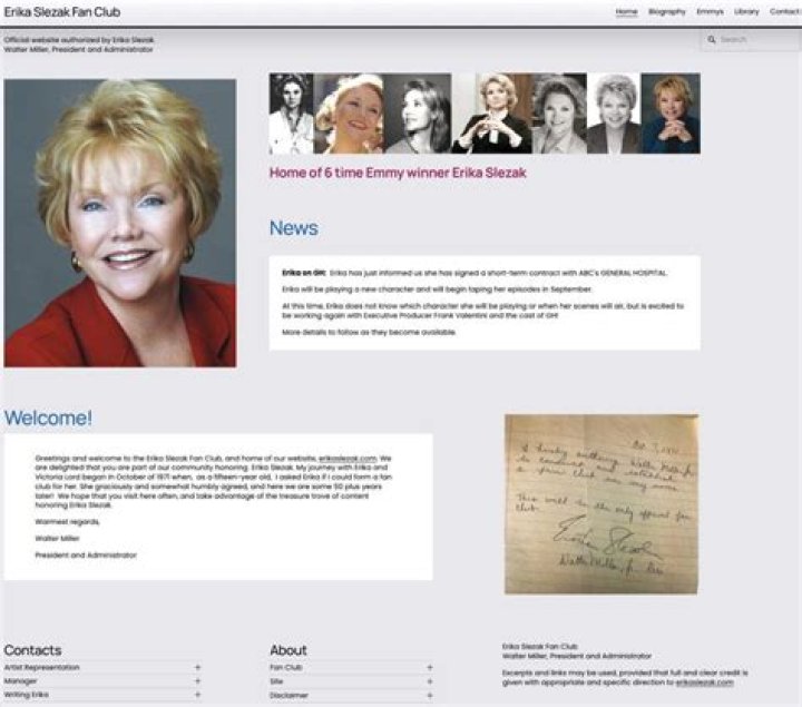 Erika Slezak Bio (Wiki) 