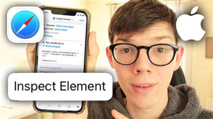 How do you inspect element on iPhone native app?
