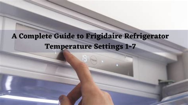 How do you set the temperature on a Frigidaire freezer?