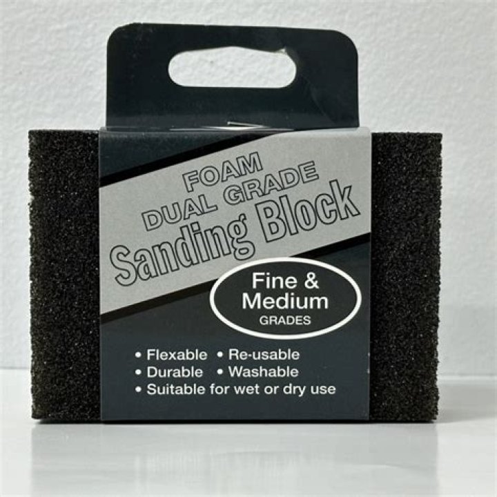 How do you use a sponge sanding block?