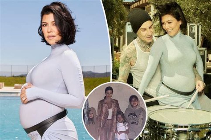 Kourtney Kardashian gave birth to her first child with husband Travis Barker