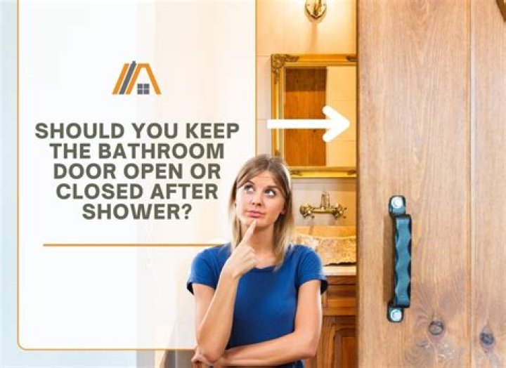 Should you leave your bathroom door open or closed?