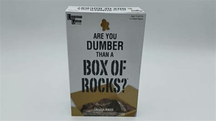 What does dumber than a box of rocks mean?