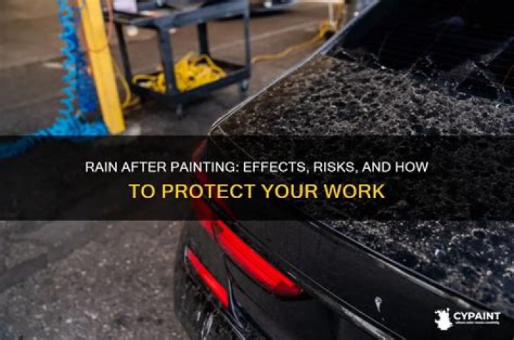 What happens if it rains after you paint?