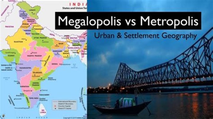 What is the difference between a metropolis and a megalopolis?