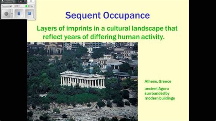 Why is Sequent Occupance important?